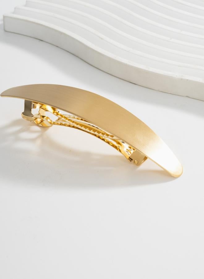 تايك تو مشبك شعر ذهبي على شكل هلال للنساء - Image 1